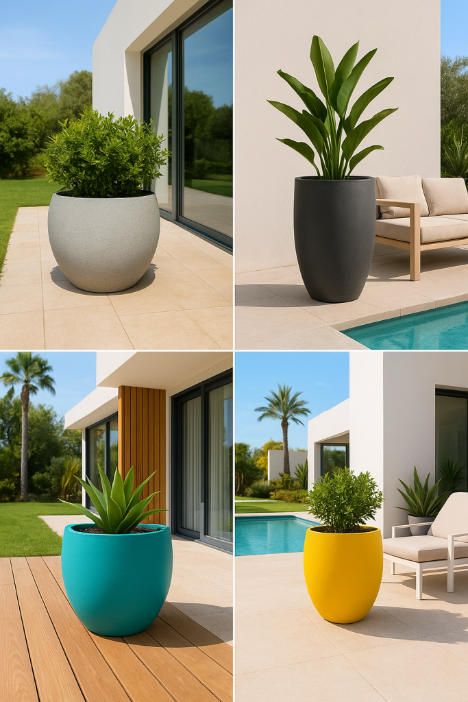 Fiber saksı villa saksıları